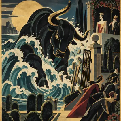 The Bull of Bendylaw - poem by - Sylvia Plath