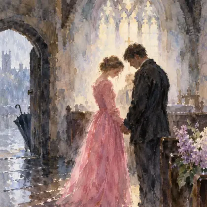 A Pink Wool Knitted Dress - poem by - Ted Hughes