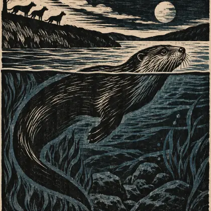 An Otter - poem by - Ted Hughes