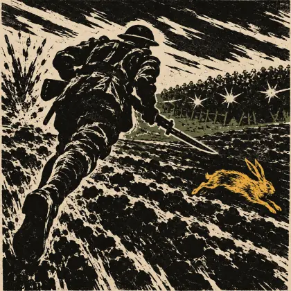 Bayonet Charge - poem by - Ted Hughes