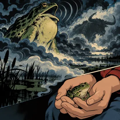 Bullfrog - poem by - Ted Hughes