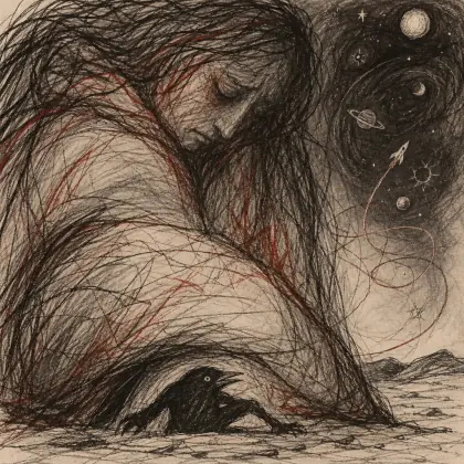 Crow and Mama - poem by - Ted Hughes
