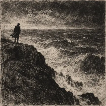 Crow and the Sea - poem by - Ted Hughes