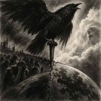 Crow Blacker Than Ever - poem by - Ted Hughes