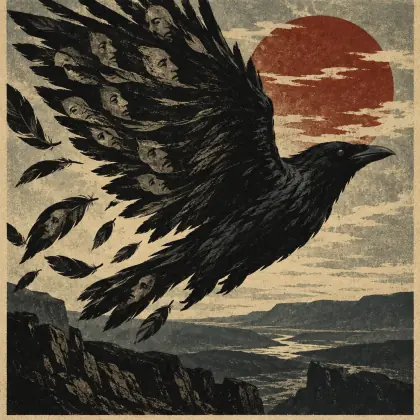 Crow's Nerve Fails - poem by - Ted Hughes