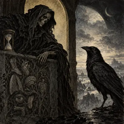 Examination at the Womb-door - poem by - Ted Hughes