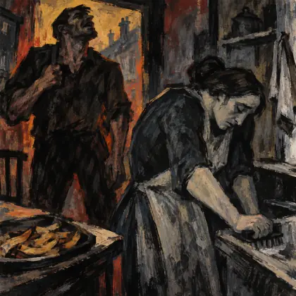 Her Husband - poem by - Ted Hughes