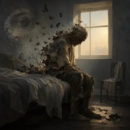 Old Age Gets Up - poem by - Ted Hughes
