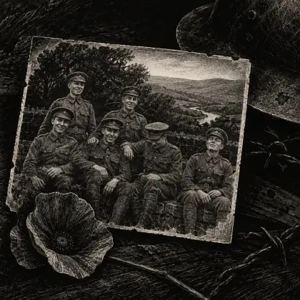 Six Young Men - poem by - Ted Hughes
