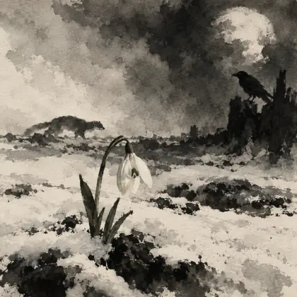 Snowdrop - poem by - Ted Hughes