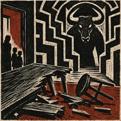The Minotaur - poem by - Ted Hughes