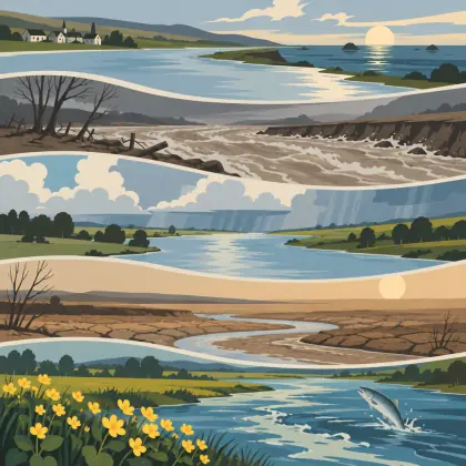The River in March - poem by - Ted Hughes