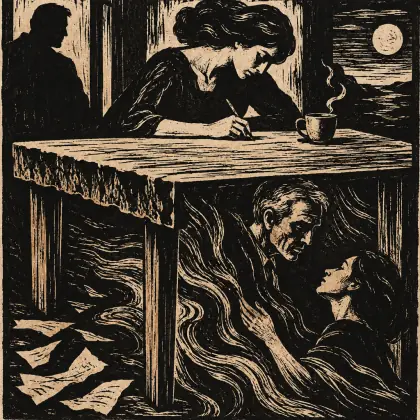 The Table - poem by - Ted Hughes