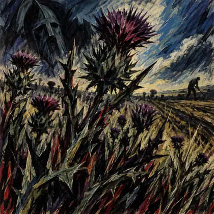 Thistles - poem by - Ted Hughes