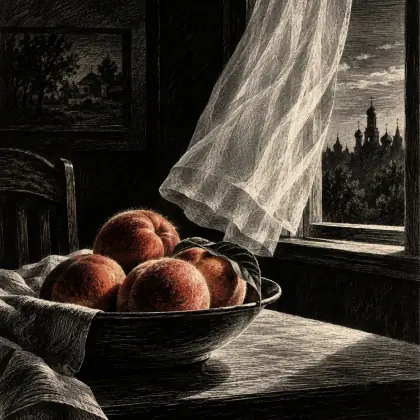 A Dish of Peaches in Russia - poem by - Wallace Stevens