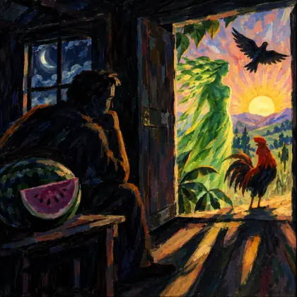 Hymn from a Watermelon Pavilion - poem by - Wallace Stevens