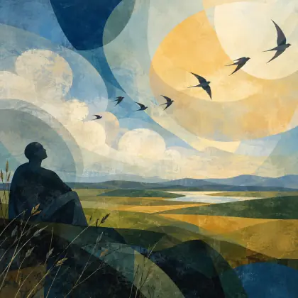 Looking Across the Fields and Watching the Birds Fly - poem by - Wallace Stevens