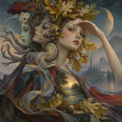 Oak Leaves Are Hands - poem by - Wallace Stevens