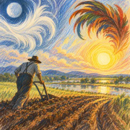 Ploughing on Sunday - poem by - Wallace Stevens