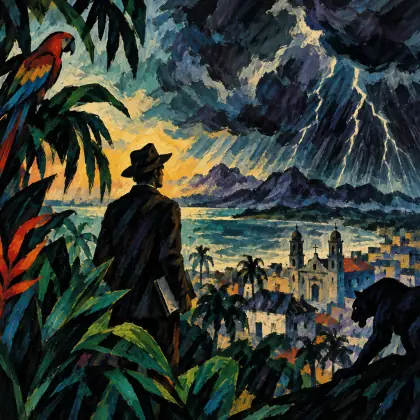 The Comedian as the Letter C: 02 - Concerning the Thunderstorms of Yucatan - poem by - Wallace Stevens
