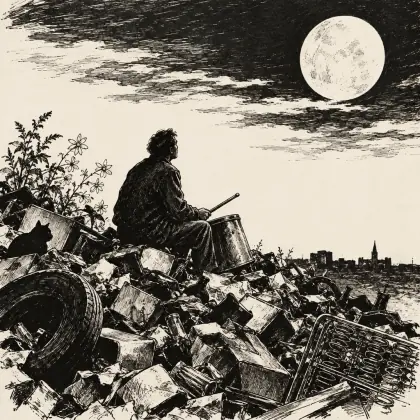 The Man on the Dump - poem by - Wallace Stevens