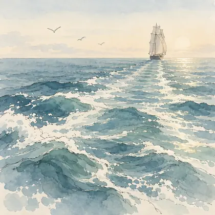 After the Sea-ship - poem by - Walt Whitman
