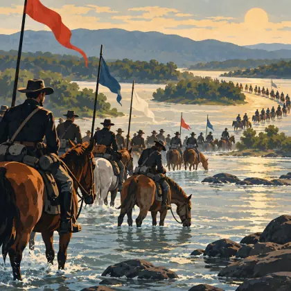 Cavalry Crossing a Ford - poem by - Walt Whitman