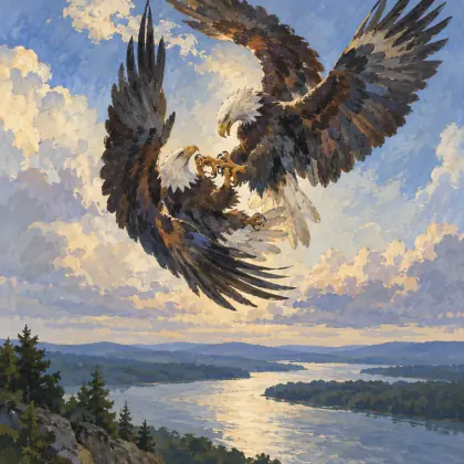Dalliance of the Eagles - poem by - Walt Whitman