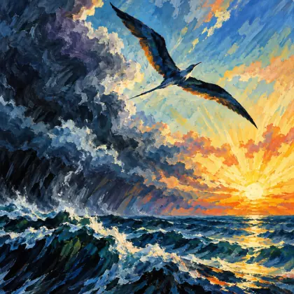 To the Man-of-war-bird - poem by - Walt Whitman