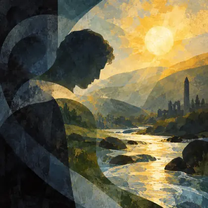 Stream and Sun at Glendalough - poem by - William Butler Yeats