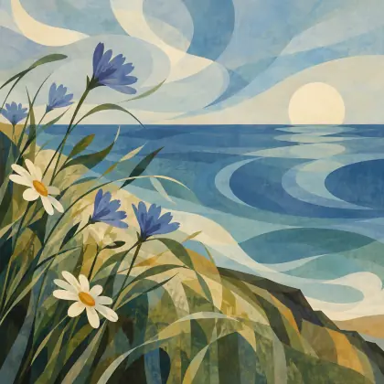 Flowers by the Sea - poem by - William Carlos Williams