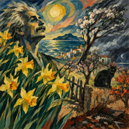 St. Francis Einstein of the Daffodils - poem by - William Carlos Williams