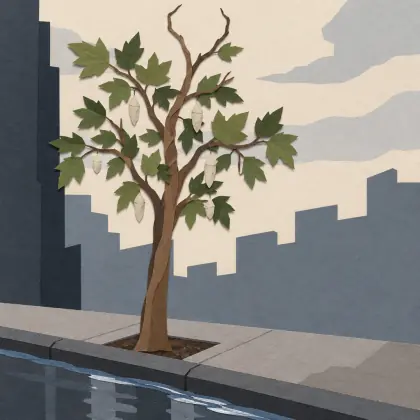 Young Sycamore - poem by - William Carlos Williams