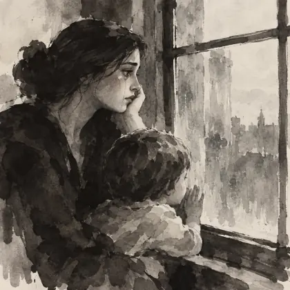 Young Woman at a Window - poem by - William Carlos Williams