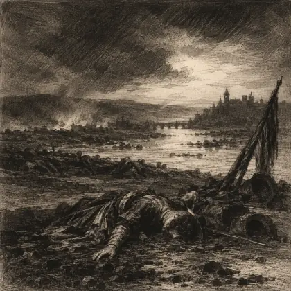The Martial Courage of a Day Is Vain - poem by - William Wordsworth