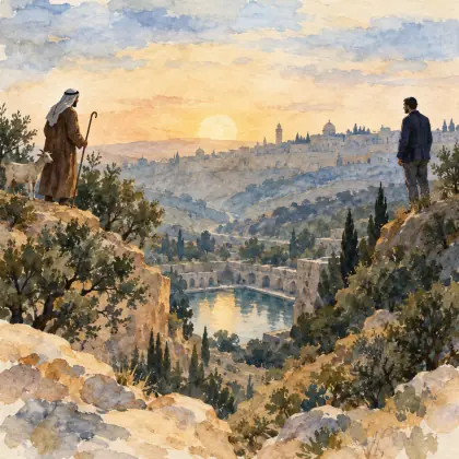 An Arab Shepherd Is Searching for His Goat on Mount Zion - poem by - Yehuda Amichai