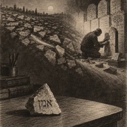 The Amen Stone - poem by - Yehuda Amichai